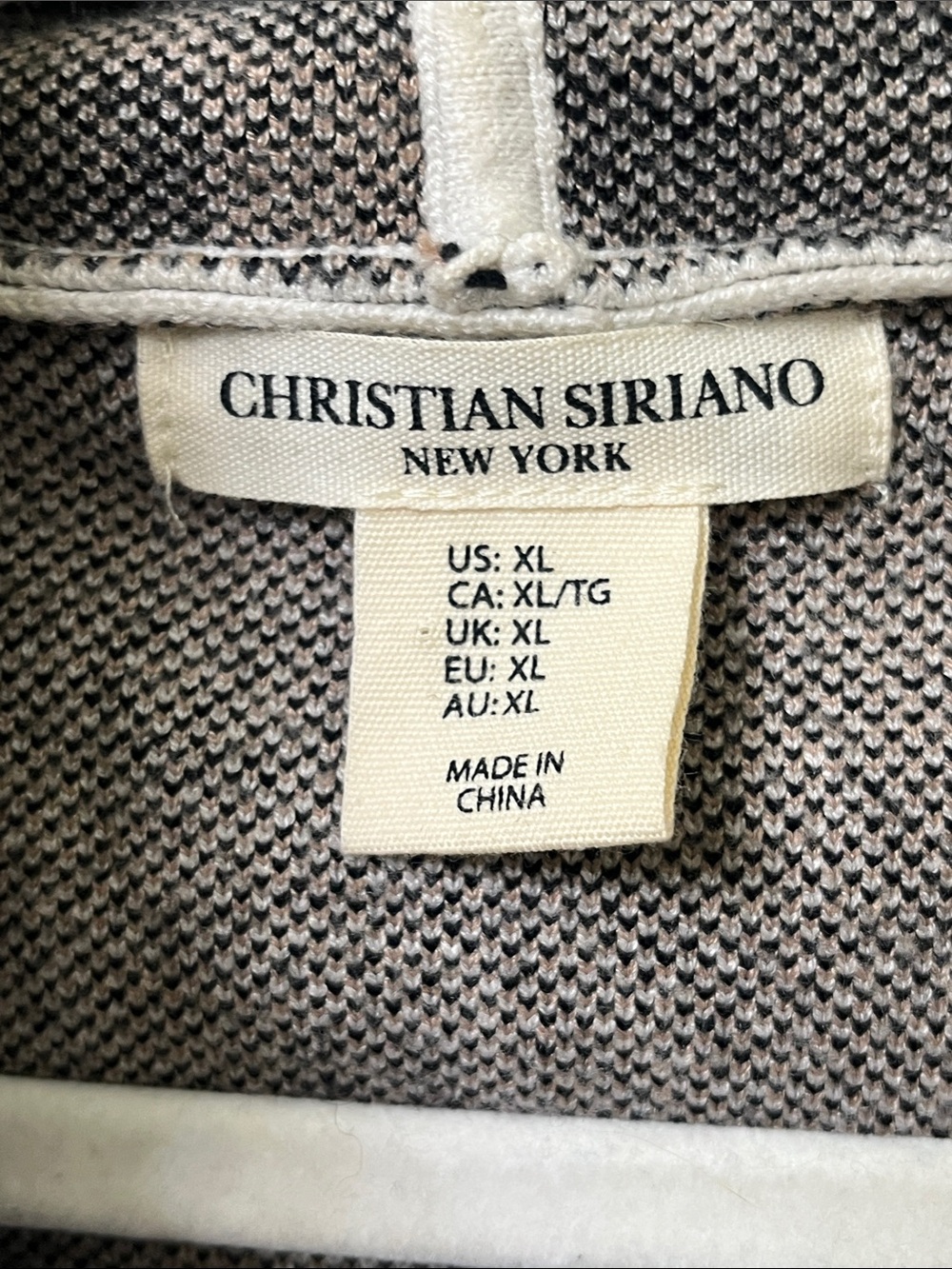 Christian Siriano Plaid Hooded Wrap Sweater Coat - Cream, Gray, Black, Brown - Picture 2 of 14